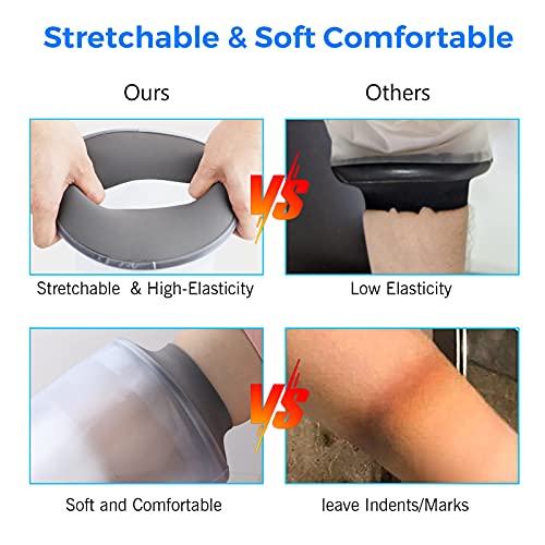 Divvsck - Waterproof Leg Cast Cover for Shower, Reusable, Watertight Seal, Keeps Wounds Dry