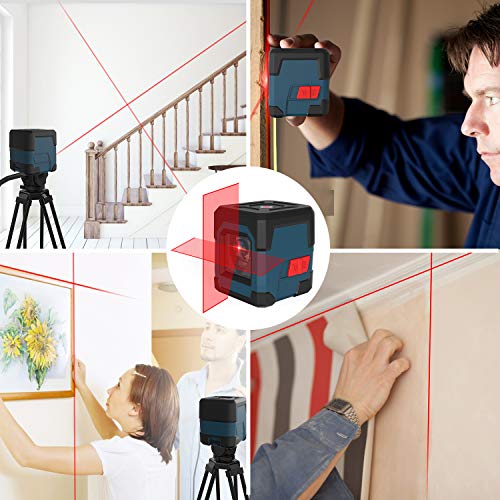 Rockseed - Laser Level Tool with Self-Leveling, 360° Rotation, Carrying Pouch