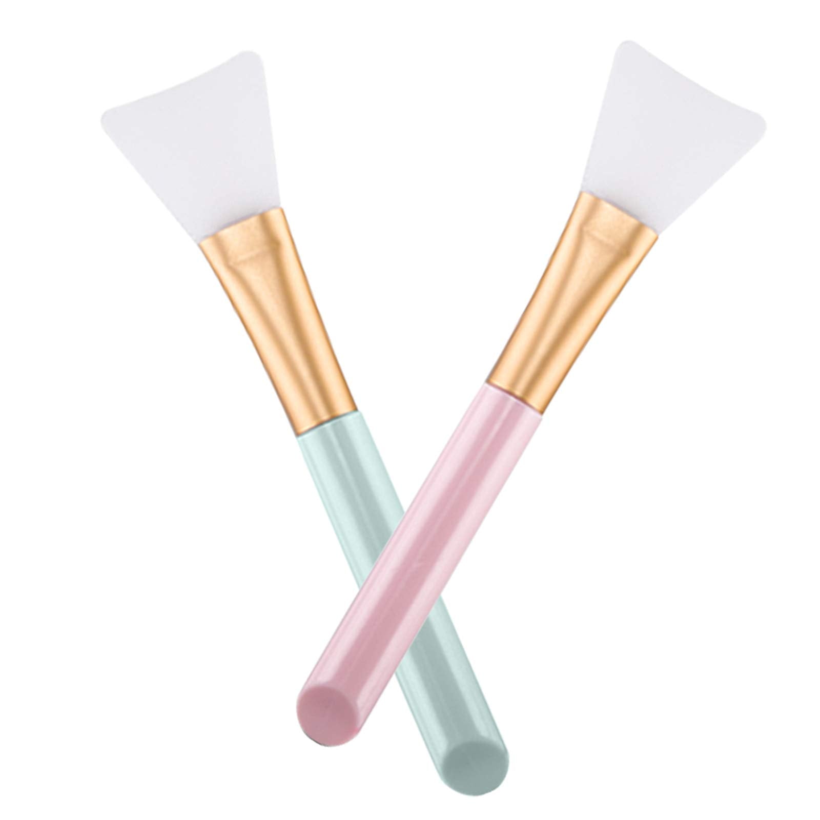 2 PCS Face Mask Beauty Tool Soft Silicone Facial Mud Mask, Brush Hairless Body Lotion And Butter Applicator - Medaid International