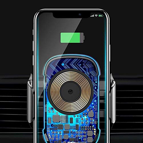 Baseus Light Electric Holder Wireless Charger(15W) - Black (UPSAN7100-0U) - Medaid International