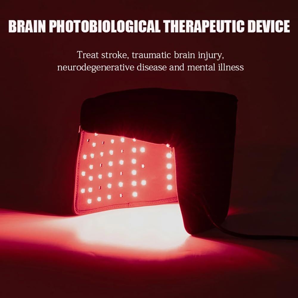 Red Light Therapy Hair Wrap - 660nm Red & 850nm Infrared Light, 10-90 Min Auto Shutoff, Portable Design for Stimulating Hair Growth & Activating Follicles. - Medaid International