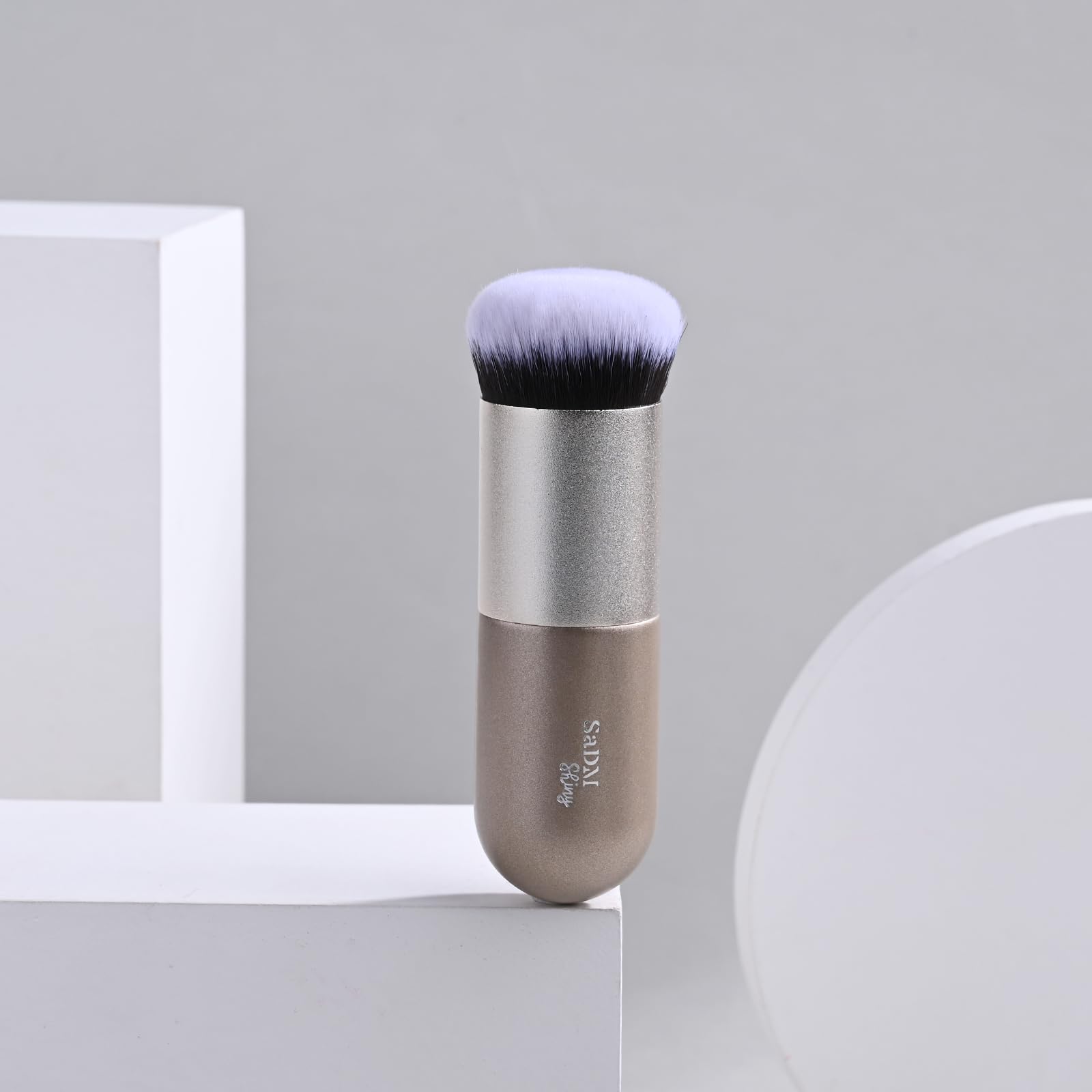 Kabuki Makeup Brush - Blender Brush for Powder, Cream, Liquid Foundation, Sunscreen, Blush Blending & Bronzer - Professional Make Up Brush - Full Face Makeup Brush - Vegan & Cruelty Free - Medaid International