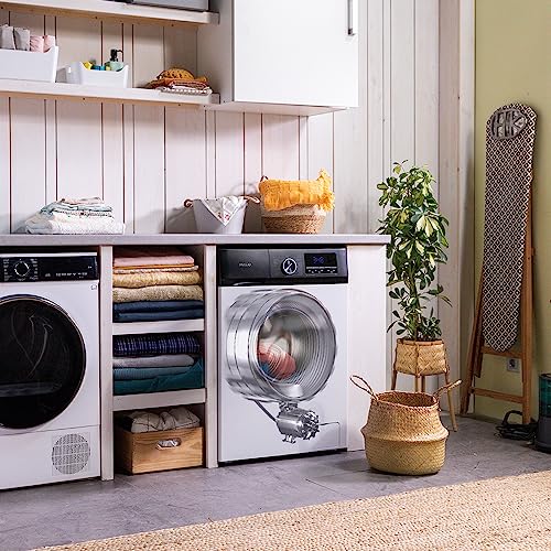 Cecotec - 8 kg Front Load Washing Machine, Inverter Motor, 16 Programs, SteamMax