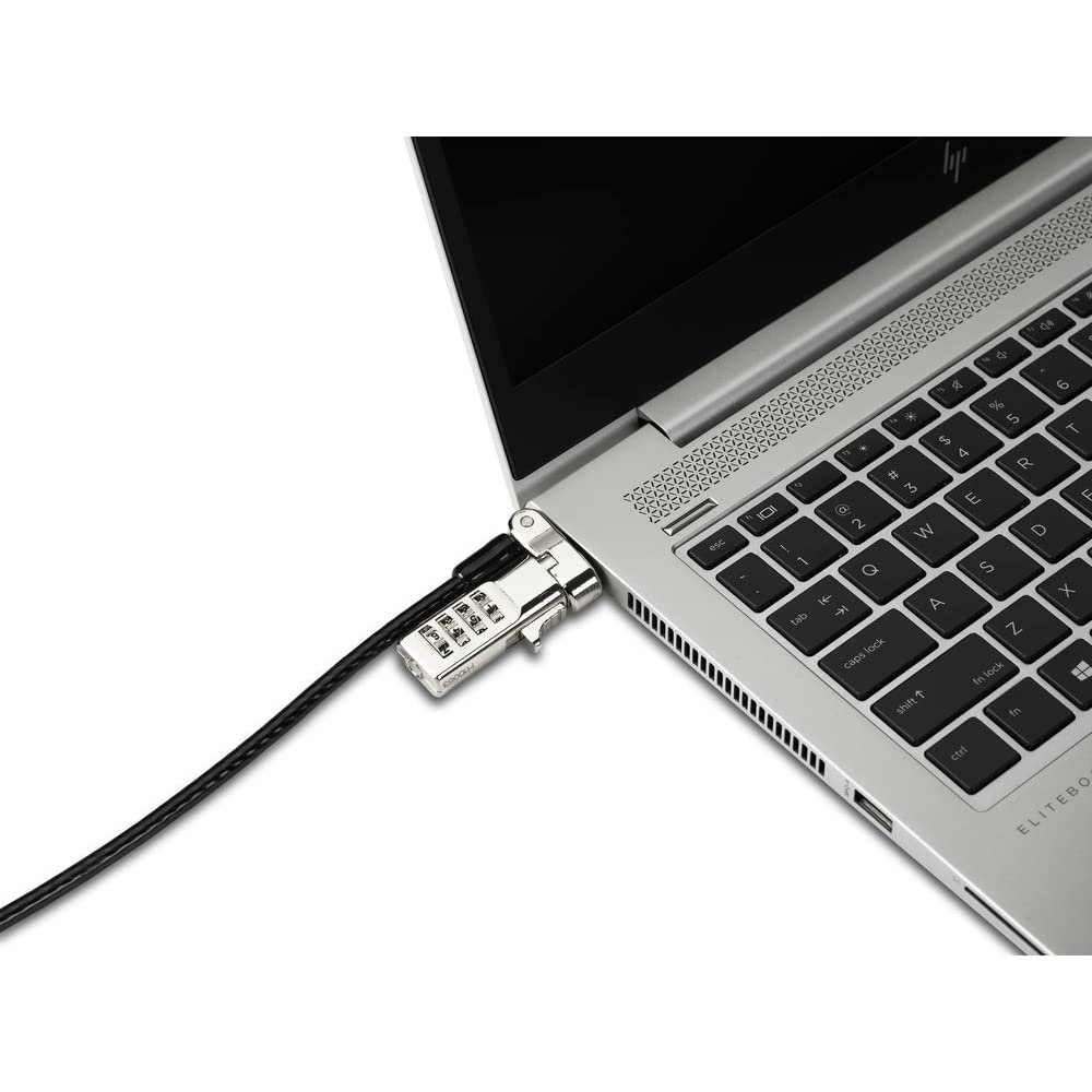 Kensington Universal 3-in-1 Combination Laptop Lock, Computer Security Locking Cable - Resettable Version (K62316WW), Black - Medaid International