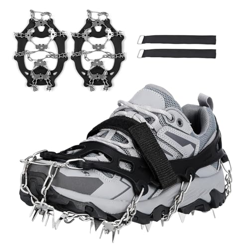 Doorslay - Upgraded Crampons with 24/32 Spikes for Ultimate Ice Grip