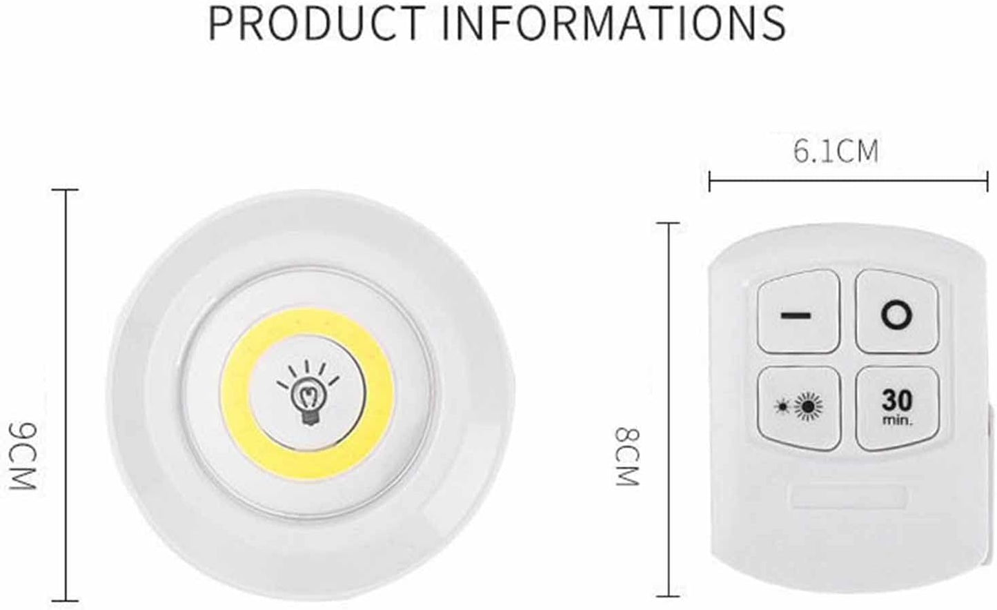 Medaid LED lighting with remote control 3 pcs