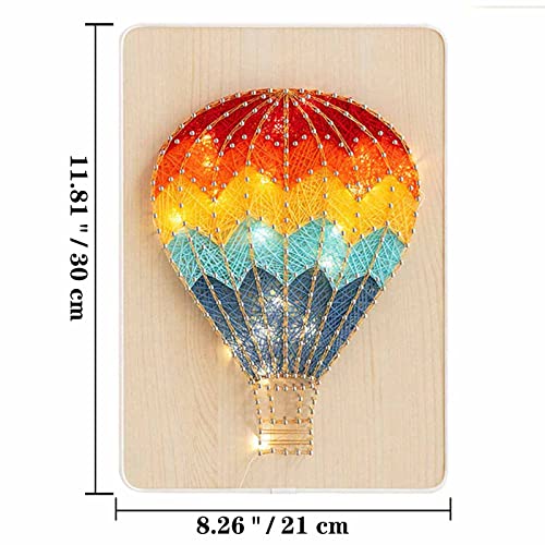 Cutefiy - DIY String Art Kit with LED Light, Complete Accessories & Frame