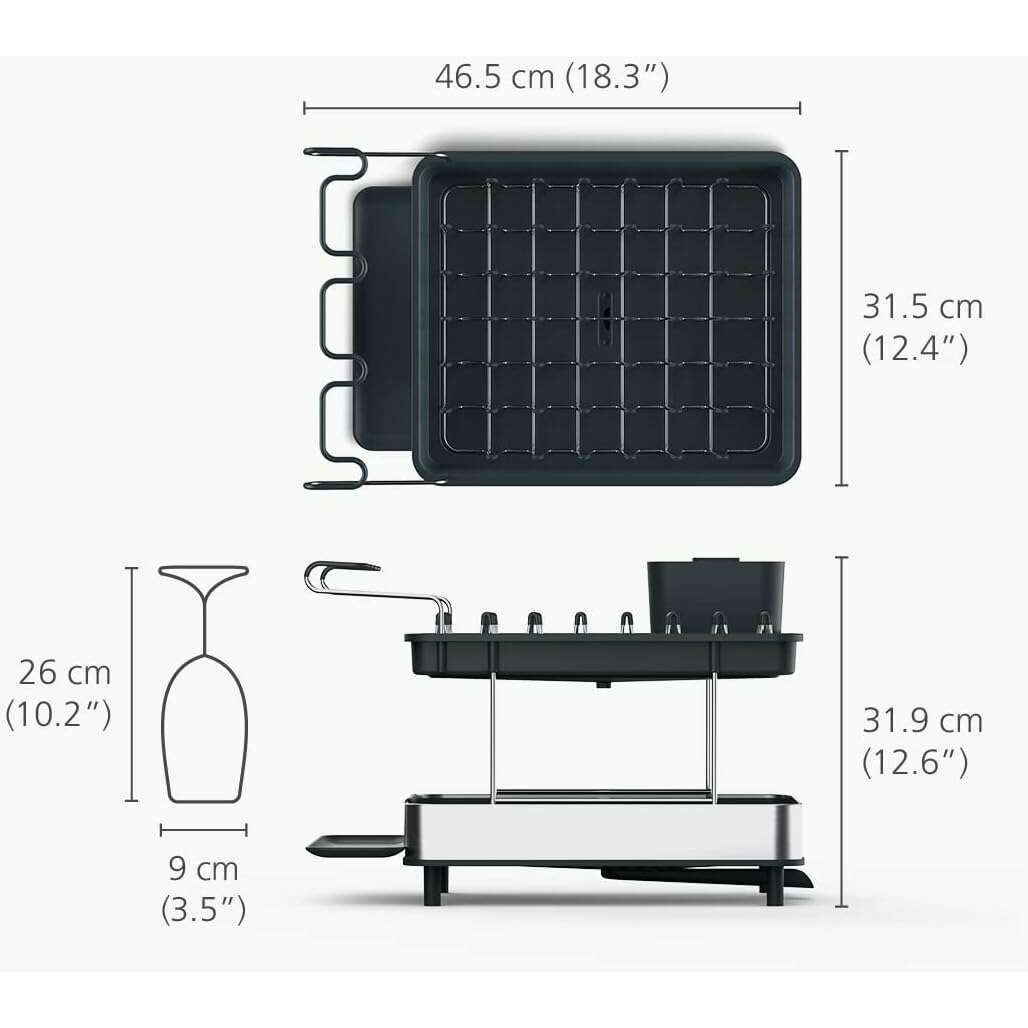 2-Tier Stainless Steel Dish Rack - Medaid International