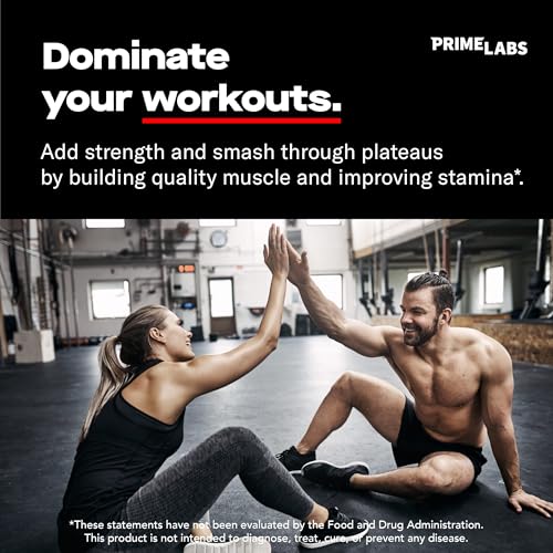 Prime Labs - Men's Testosterone Booster - Stamina, Endurance, & Strength Booster - 60 Caplets - Medaid International