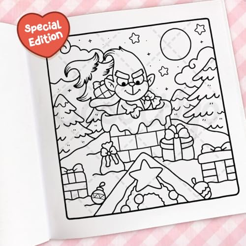 Cozy Christmas: Coloring Book for Adults and Kids (Cozy Spaces Coloring) - Medaid International