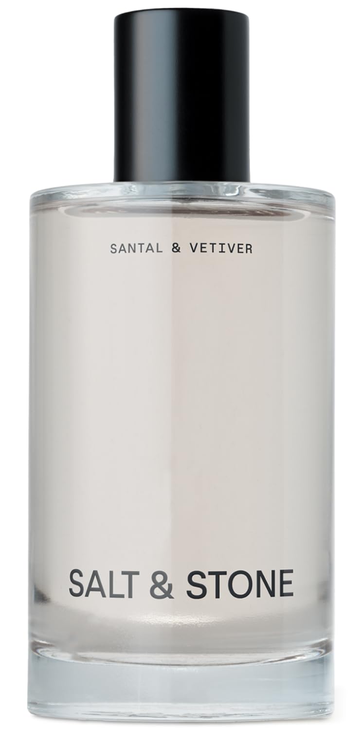 Salt & Stone Body Mist, Santal & Vetiver Scent, Skincare Infused Hair & Body Spray for Women and Men, Hydrating Fragrance with Glycerin and Red Algae, Vegan, Cruelty Free, 3.4 fl oz - Medaid International