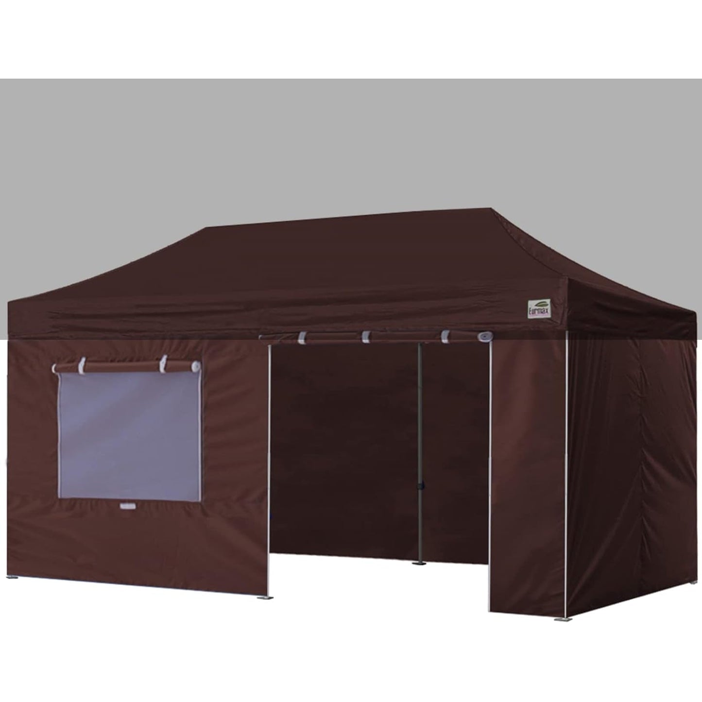 Eurmax USA Full Zippered Walls for 10 x 20 Easy Pop Up Canopy Tent,Enclosure Sidewall Kit with Roller Up Mesh Window and Door 4 Walls ONLY,NOT Including Frame and Top（White） - Medaid International