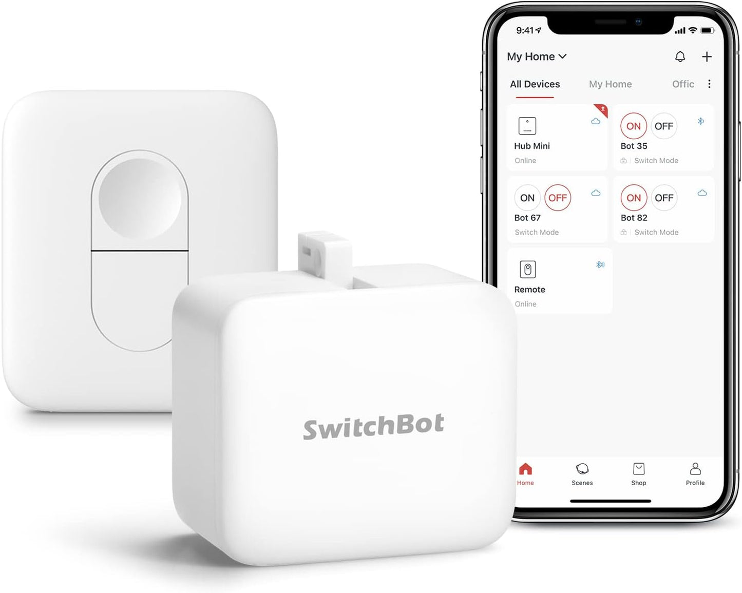 Qayra™️ Smart Automatic Switch Bot with Remote - Works on App & Remote