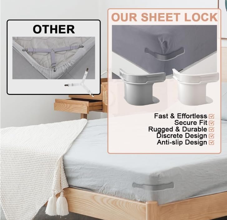 4 PCS Bed Sheet Holder مشبك ملاءة السرير | 4 قطع