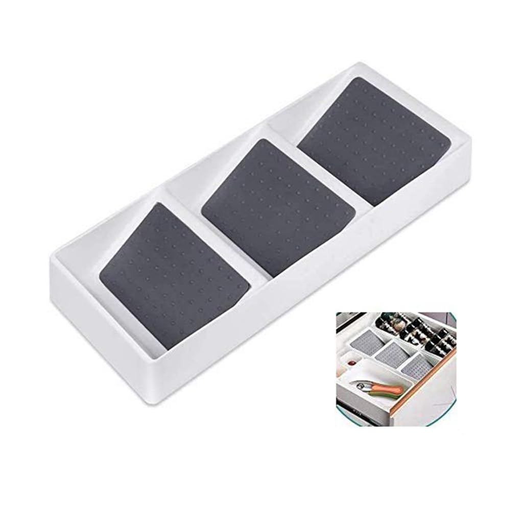 TERRIFI 3 Tier Spice Drawer Organizer, Non-Slip Storage Rack for Kitchen, Seasoning Drawer Insert Organizer for Pantry Cabinet Cupboard, Efficient Spice Rack Organiser