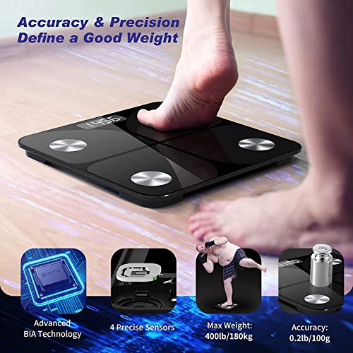 Foryond - Smart Body Fat Scale with High Precision, BMI Tracking & App Integration