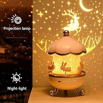 Bunny Carousel Night Light Projector - Medaid International