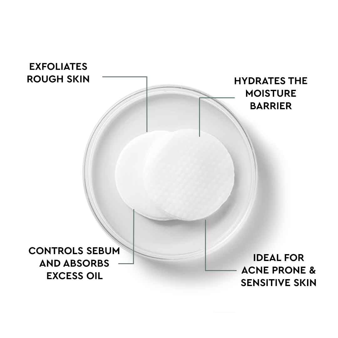 The Face Shop Tea Tree Toner Pads - Improve Uneven Skin Tone, Pore Minimizer - Exfoliating Dual Sided Toner Pad - AHA, BHA, PHA, Hyaluronic Acid - Cotton Facial Pad - Korean Toner - Korean Skin Care - Medaid International