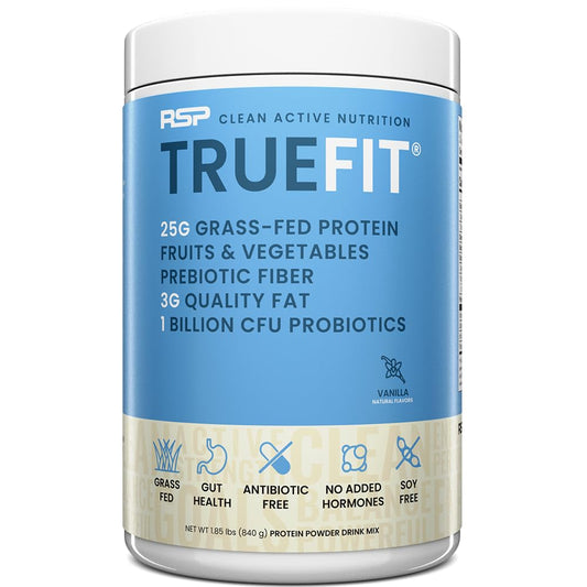 TrueFit Gut Healthy Protein Powder, Grass-Fed Whey Meal Replacement Shake with Prebiotics, Probiotics, & Organic Superfoods, Keto Friendly, Gluten Free (Packaging May Vary) - Medaid International
