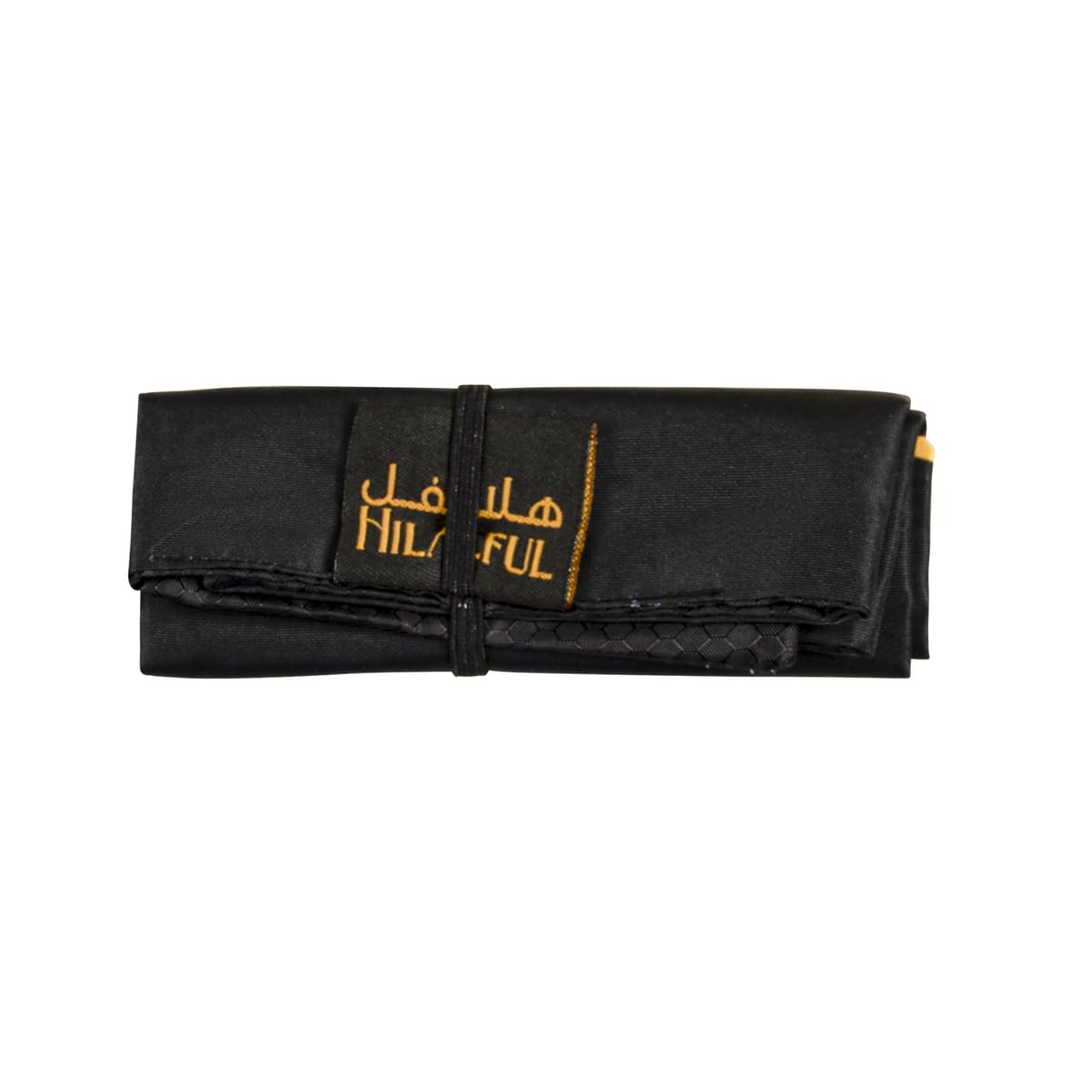HILALFUL Teeny Tiny Gold Makkah Polyester Prayer Mat | Muslim Praying Rug for Kids & Children | Water Resistant | Anti-Slip | Islamic Gift for Eid, Ramadan | for Travel | Lightweight | Soft Fabric - Medaid International