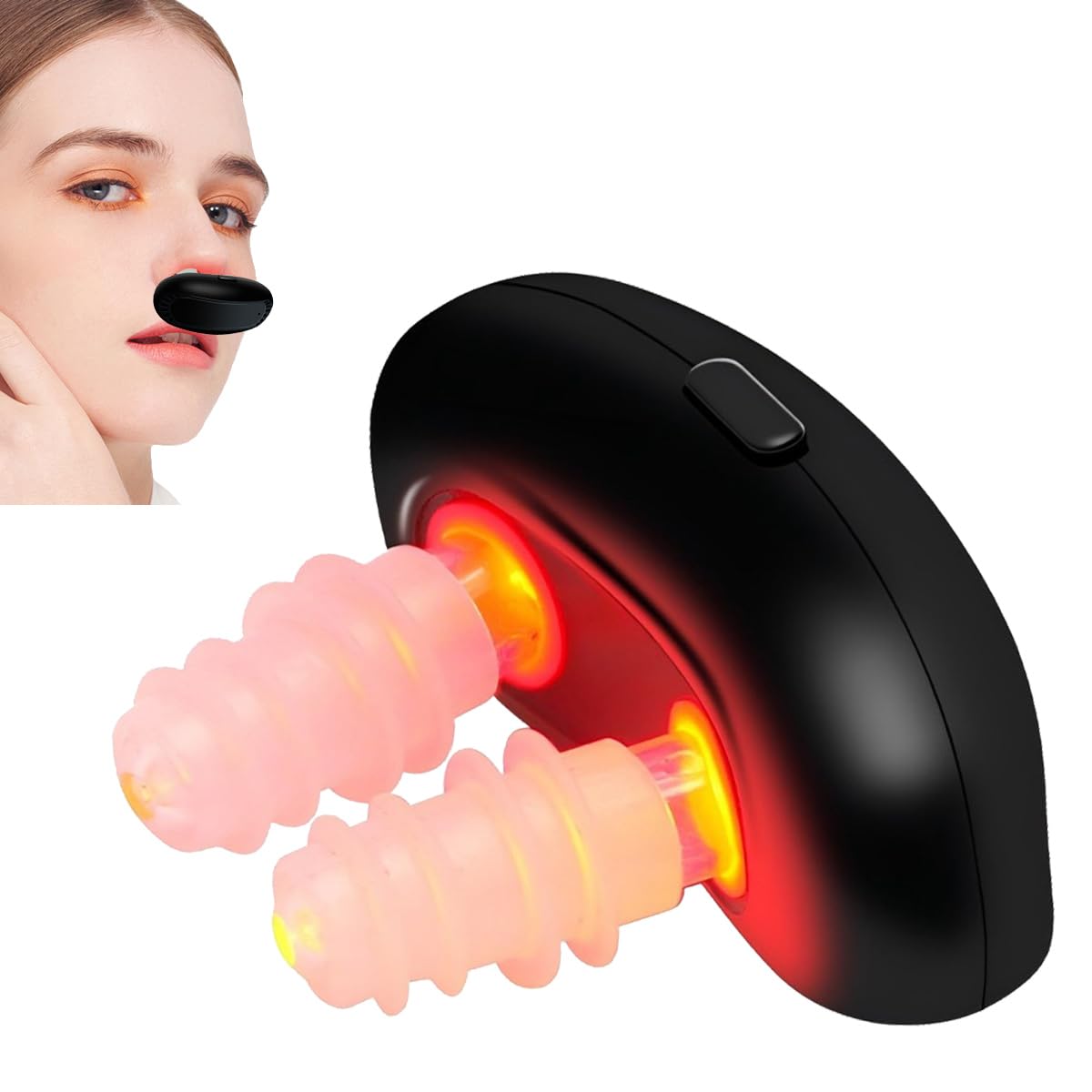 Red Light Nasal Therapy Device, Portable RespiRelief Red Light Therapy Instrument for Nose, Respi-Relief Nasal Soothing Device - Medaid International