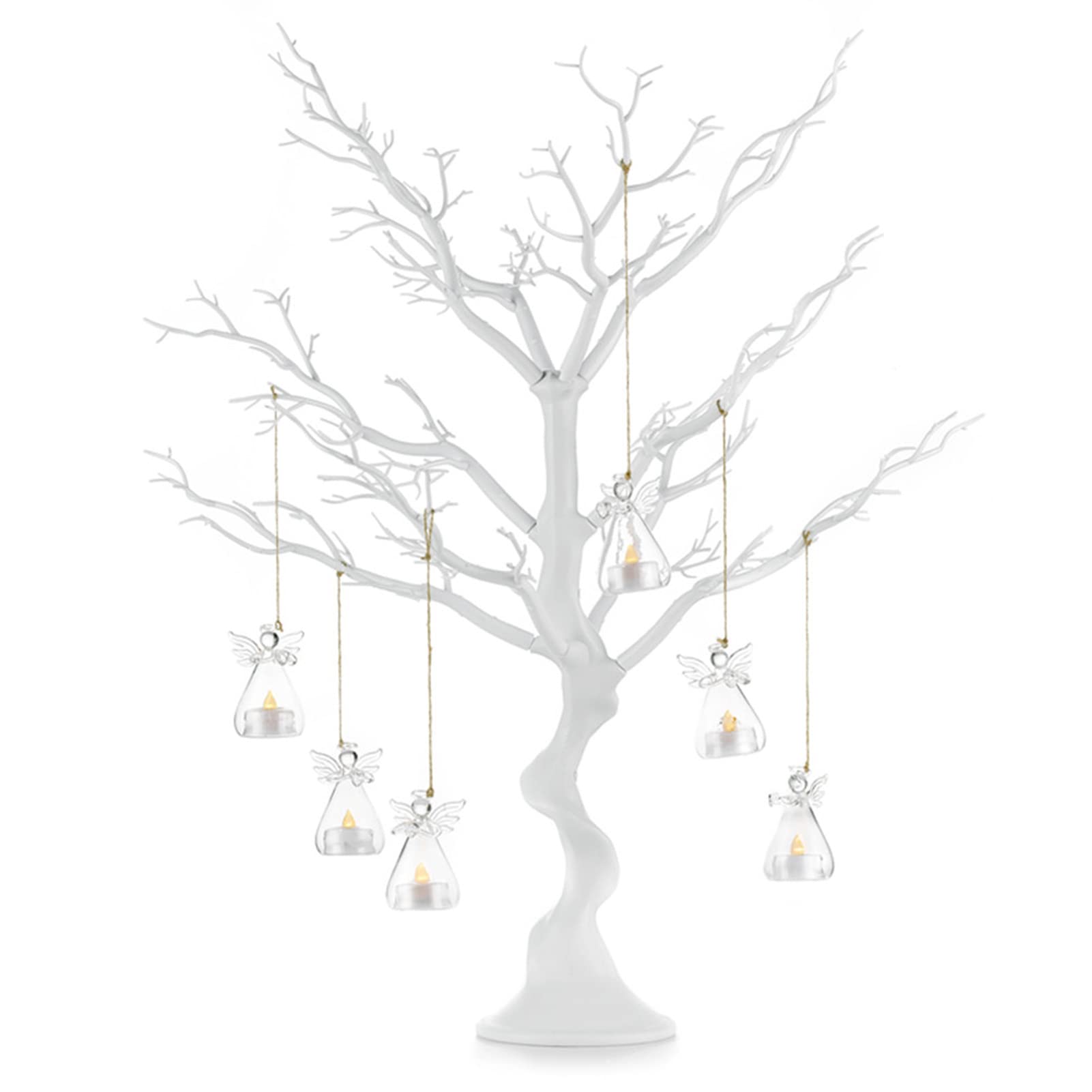 NUPTIO Artificial Tree Centerpiece, 30 inches White, Manzanita Tree Decorative Branch for Weddings, Tabletop Decoration, Ornament Display - Medaid International