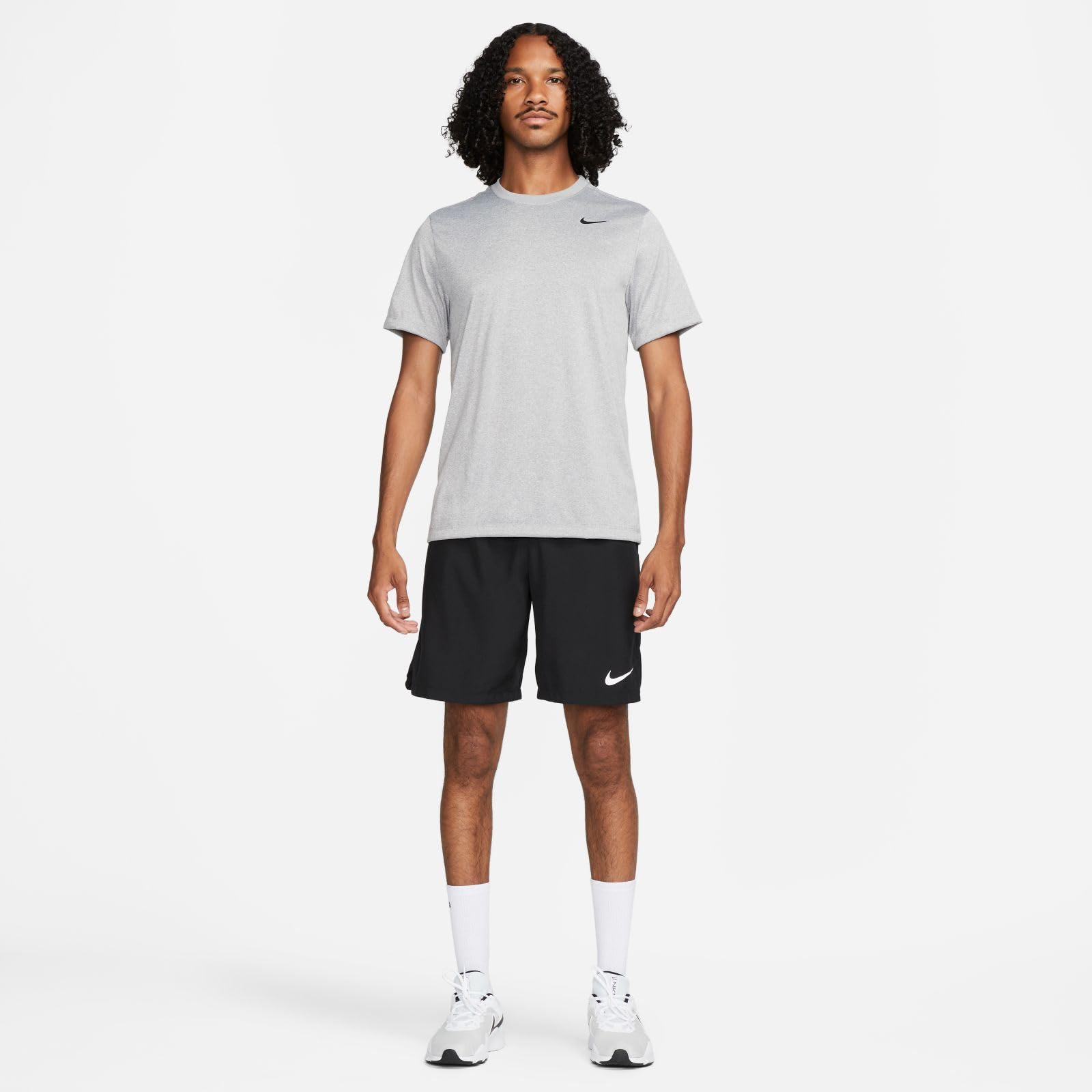 Nike Men's Dri-Fit Legend Fitness T-Shirt, Tumbled Grey/Flt Silver/Heather/Black, X-Large - Medaid International