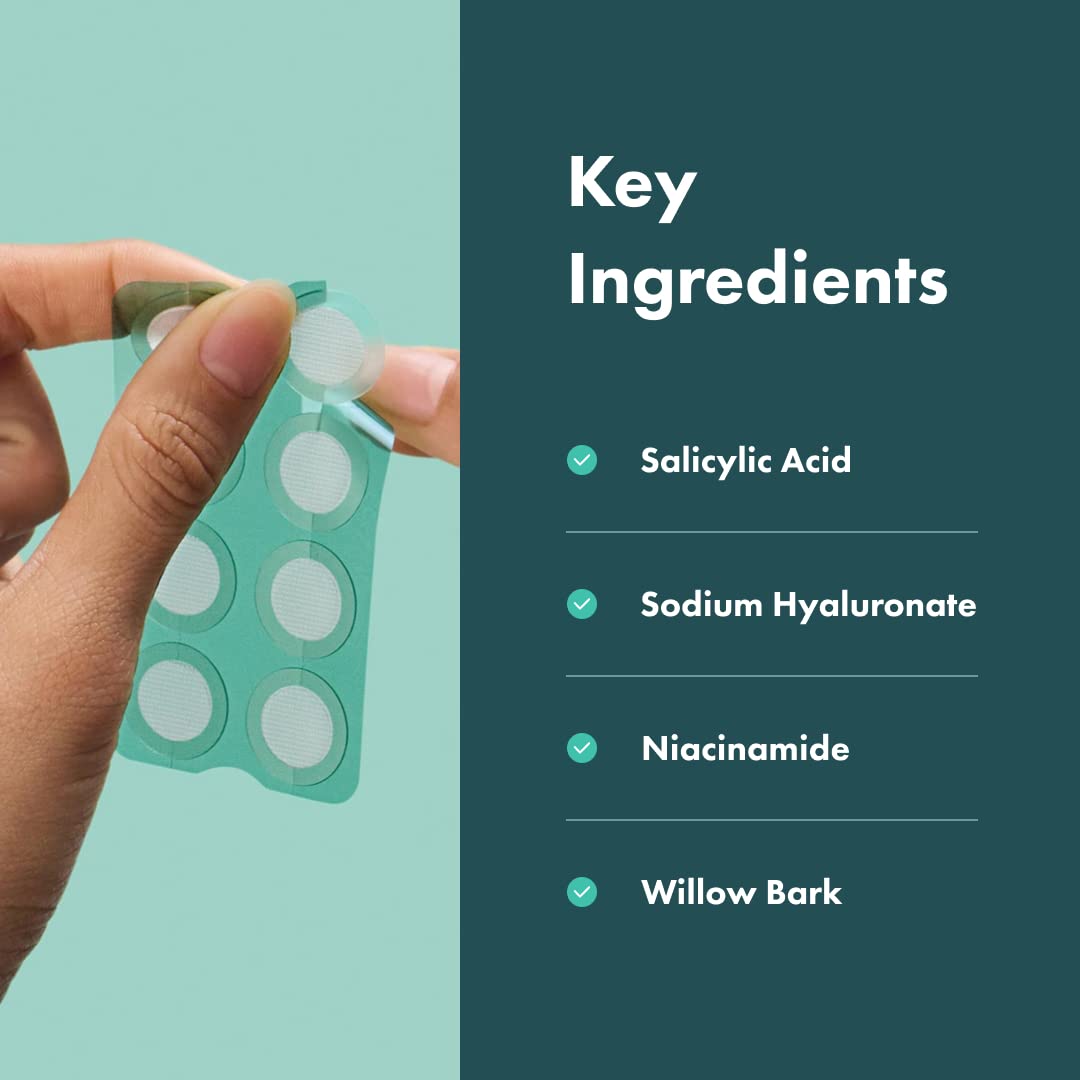 Mighty Patch Micropoint Large Hydrocolloid Pimple Patches for Face Blemishes from Hero Cosmetics, Acne Stickers for Early Stage Zits & Hidden Pimples, 395 Proprietary Micropoints, 8 Count - Medaid International
