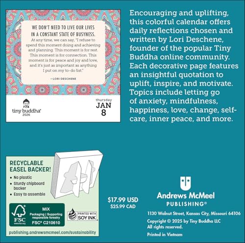 Tiny Buddha 2026 Day-to-Day Calendar: Simple Wisdom for Complex Lives - Medaid International