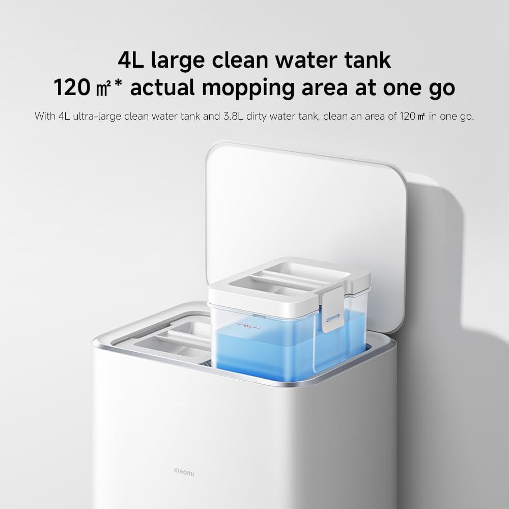 Xiaomi Robot Vacuum X20 Pro with 7000Pa Suction power, All-in-One Station, Auto Mop washing, Hot air drying, Auto dust collection, Carpet Detection, LDS Navigation, 160min Runtime, App & Voice Control
