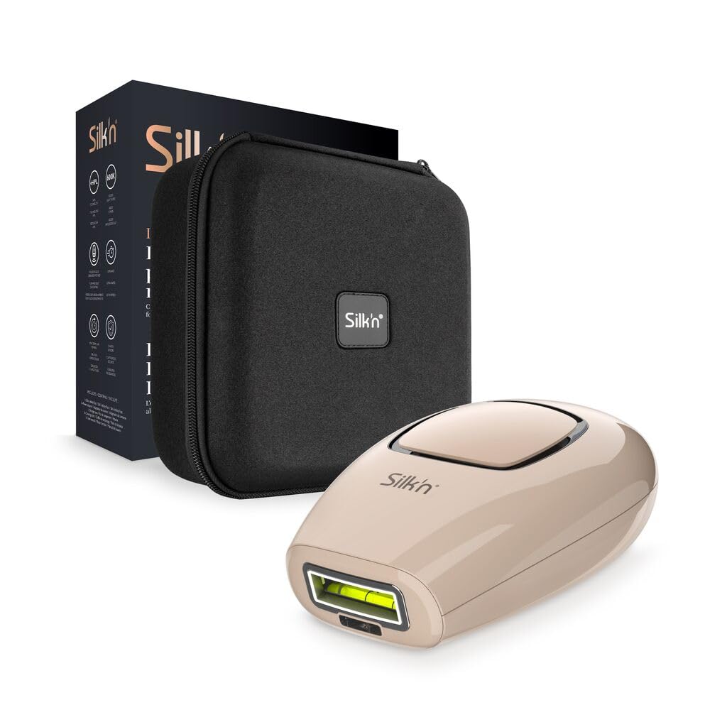 Silk'n Infinity Fast Compact IPL Device, Galvanic Enhanced Hair Removal, Face and Body, Women and Men, Travel Case Included - Medaid International