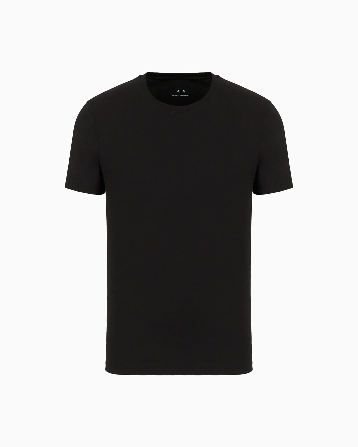 Armani Exchange Men's Solid Colored Basic Pima Crew Neck, Black, Medium - Medaid International