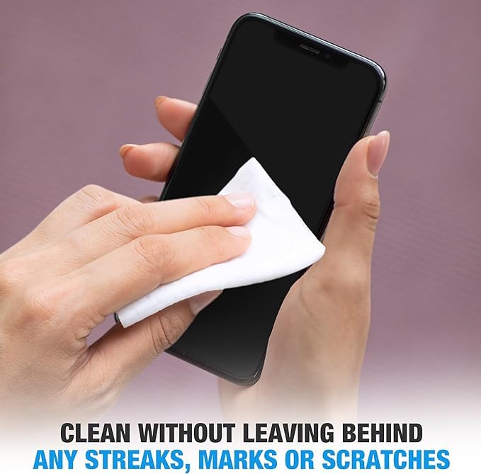 Mirfa, Lens Wipes for Glasses, 220 Piece Pre-Moistened Lens Cleaning Wipes, Individually Wrapped Microfiber Cleaning Cloth, Glasses Cleaner Wipes for Eyeglasses Camera Lens Tablets Phone Screen - Medaid International