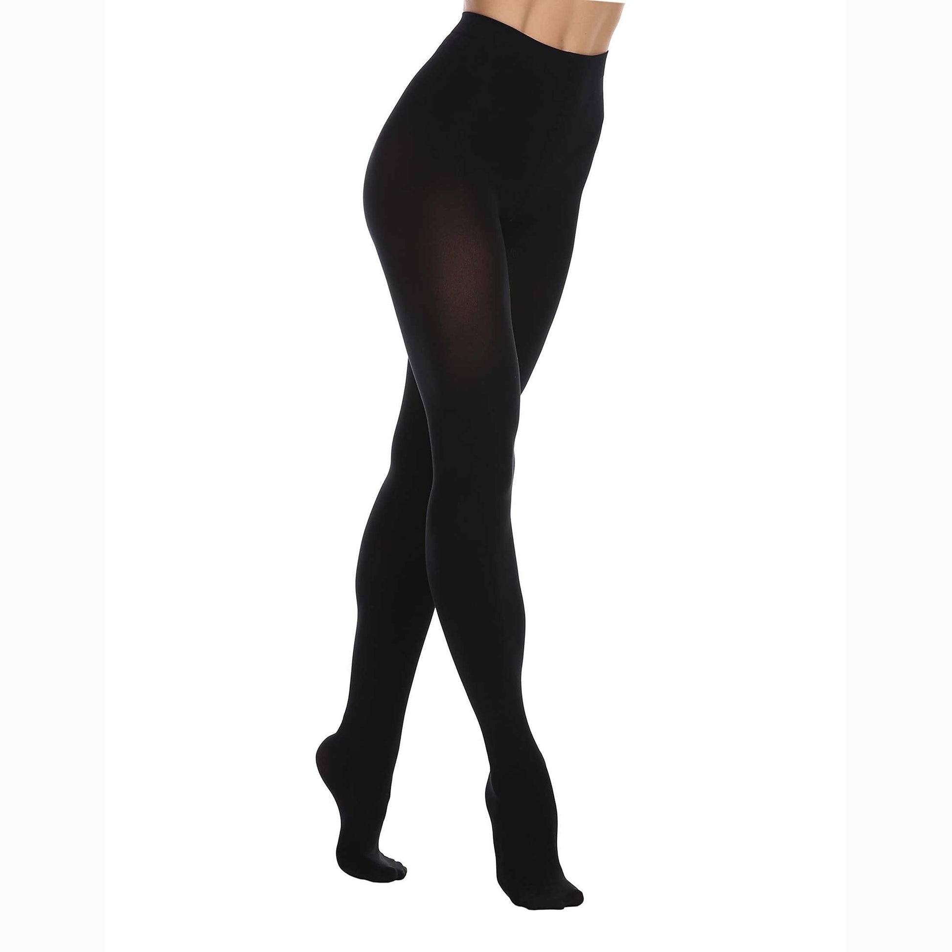 EVERSWE Women's 80 Den Soft Opaque Tights, Women's Tights (S/M, Totally Black) - Medaid International