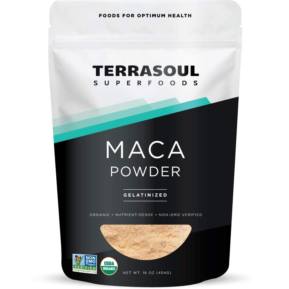Terrasoul Superfoods Organic Gelatinized Maca Powder, 16 Oz, Hormone Balance, Energy Boost, and Superfood Smoothies with Peruvian Maca Root, Gelatinized for Easy Digestion - Medaid International