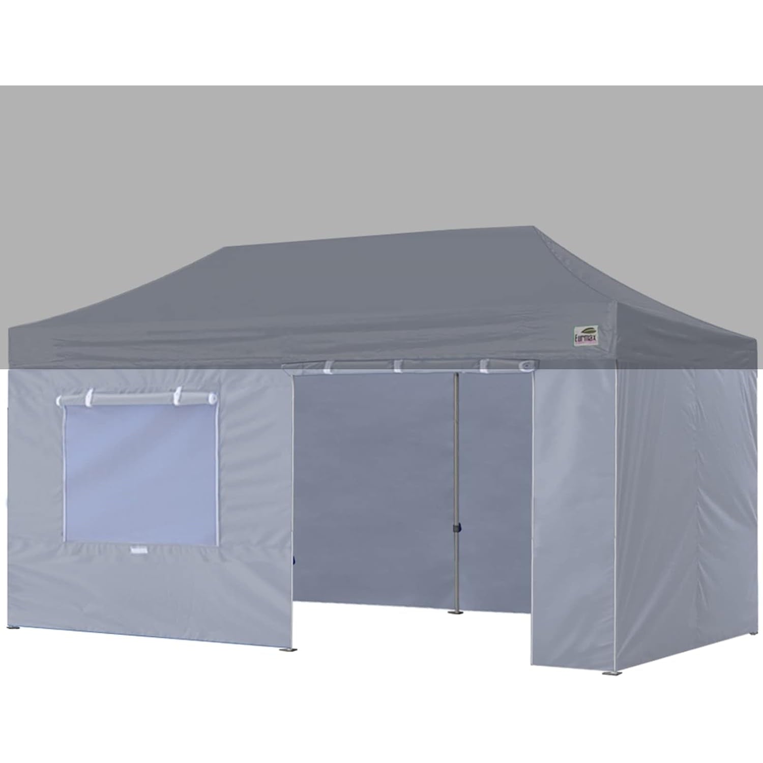 Eurmax USA Full Zippered Walls for 10 x 20 Easy Pop Up Canopy Tent,Enclosure Sidewall Kit with Roller Up Mesh Window and Door 4 Walls ONLY,NOT Including Frame and Top（White） - Medaid International
