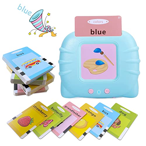 Zmkhjgj - Talking Flash Cards for Toddlers - Montessori Learning Toy - Animal & Food Themes