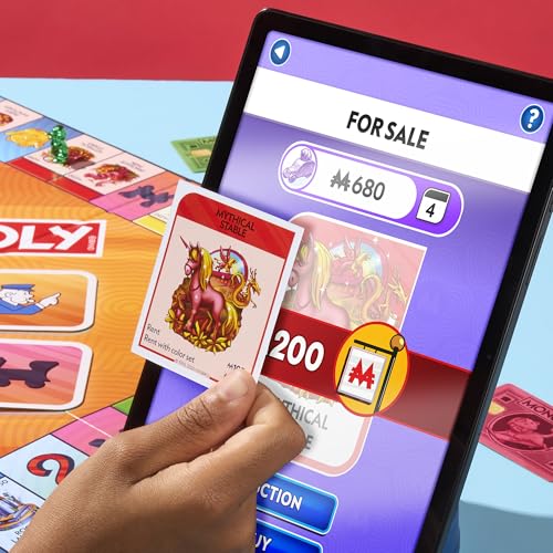 Monopoly App Banking Board Game | App-Enabled Game | Links to Smart Devices | Ages 8+ | 2 to 6 Players | 45 Mins. | Family Games for Kids - Medaid International