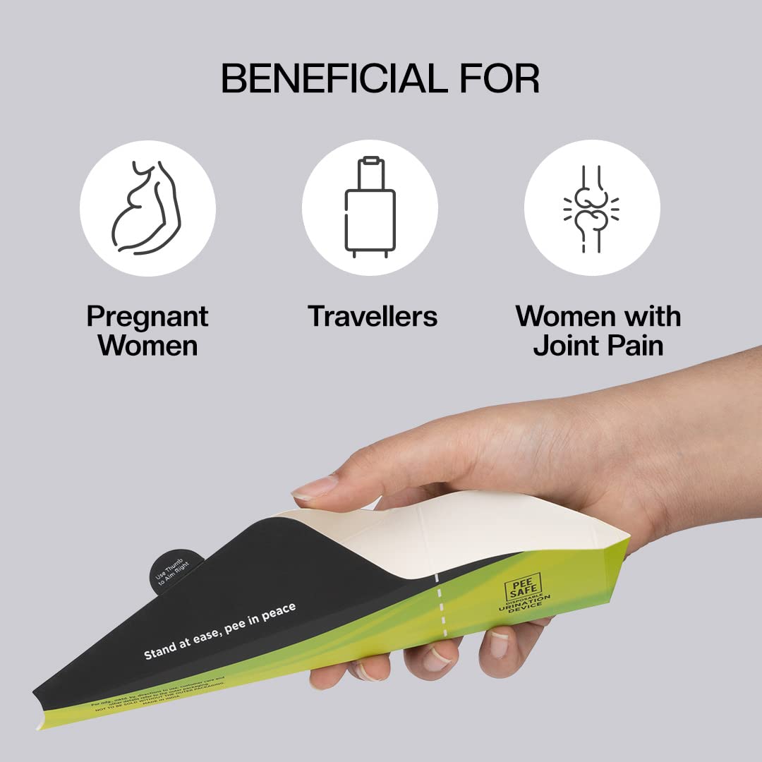 Pee Safe Travel Buddy Foldable & Disposable Urination Device For Women | Ideal For Pregnant Women & Travellers | Easy To Carry | Reduces Risk Of UTI - Medaid International