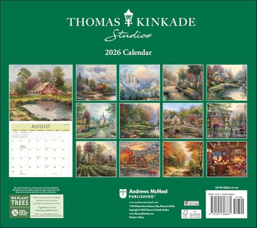 Thomas Kinkade Studios 2026 Deluxe Wall Calendar - Medaid International