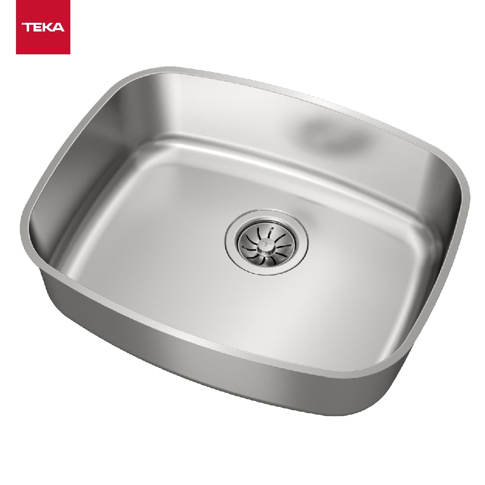 TEKA BE 50.40 Max - Undersink, 1 Sink, Low Worktop, Sink 60 cm, Depth 20 cm, Stainless Steel Sink