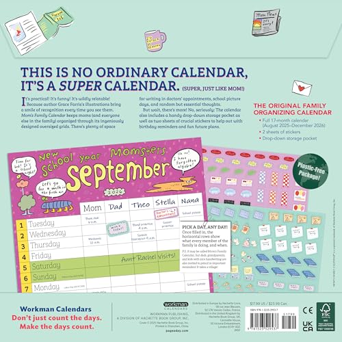Mom's Family Wall Calendar 2026: This Year, Mom Is Going to Keep Track of Stuff! - Medaid International