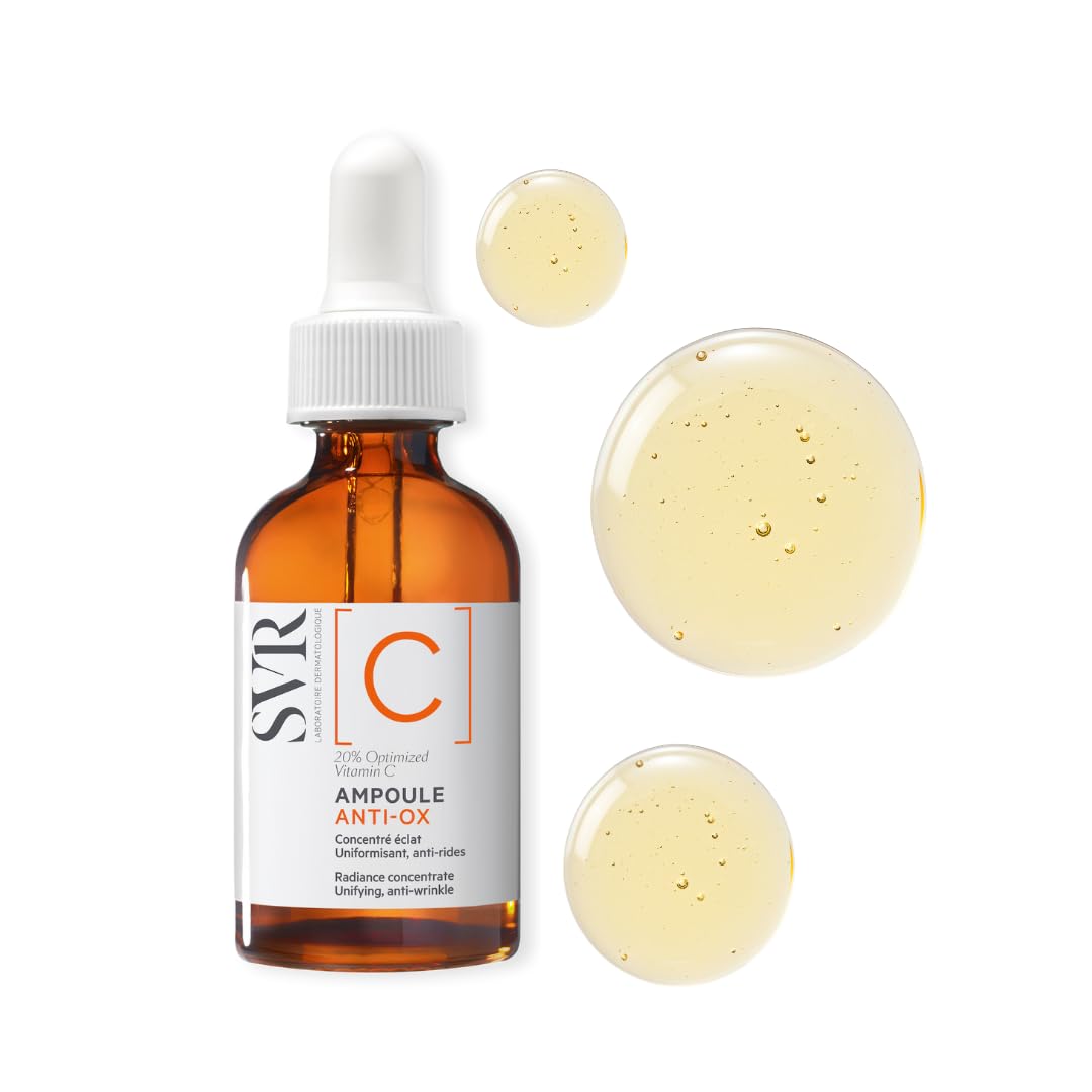 SVR Vitamin C Brightening Face Serum With 20% Optimized Vitamin C For Fine Lines, Uneven Skin Tone & Dull Skin. Improves Radiance & Firmness, 1 Fl.oz. - Medaid International