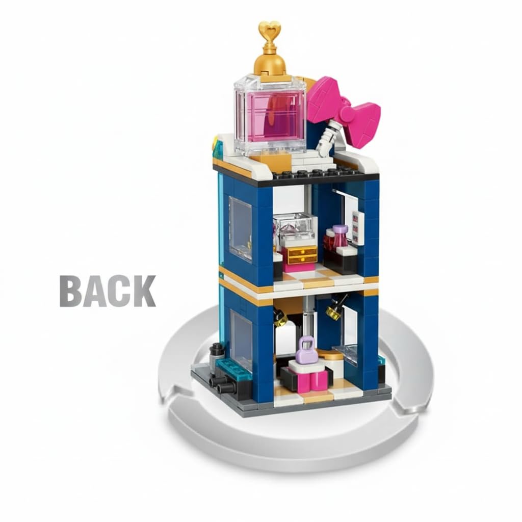 KASTWAVE Girls Luxury Store House Building Block Kits, Street View Model Sets Toys for 6-12 Years Old, Display Construction Toy Buildin Kit, 344Pcs Girl Gift for Birthday