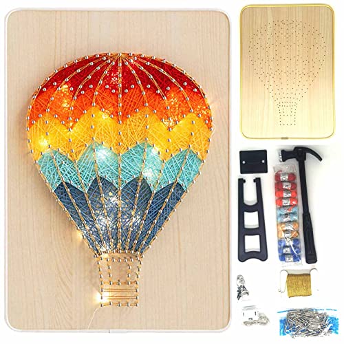 Cutefiy - DIY String Art Kit with LED Light, Complete Accessories & Frame