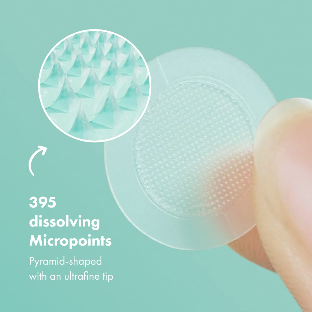 Mighty Patch Micropoint Large Hydrocolloid Pimple Patches for Face Blemishes from Hero Cosmetics, Acne Stickers for Early Stage Zits & Hidden Pimples, 395 Proprietary Micropoints, 8 Count - Medaid International