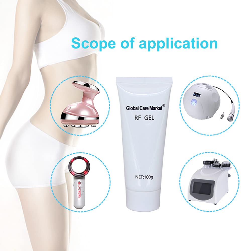 RF Conductive Gel for Microcurrent Facial Device, Hydrating Cream for Radio Frequency Skin Tightening Machines, Paraben-free Skin Cooling Gel for IPL Hair Removals - Medaid International