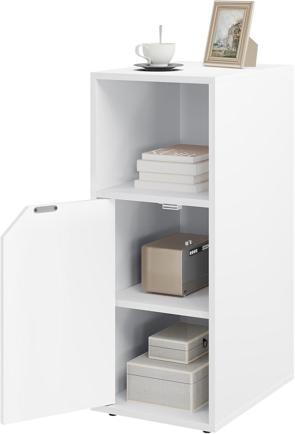 WOLTU Narrow Bedside Table (NTS16WS)