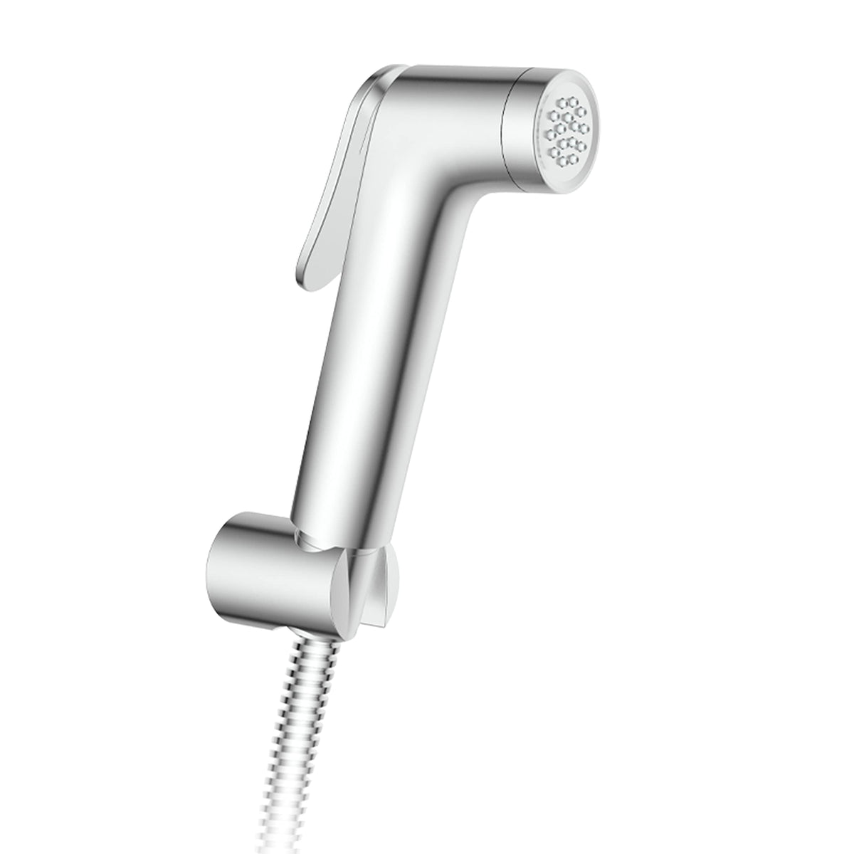 JOMOO Shattaf Set, Bidet Sprayer for Toilet with 47inches Stainless Steel Bidet Hose, Wall Mounted Handheld Bathroom Spray for Personal Hygiene, Chrome