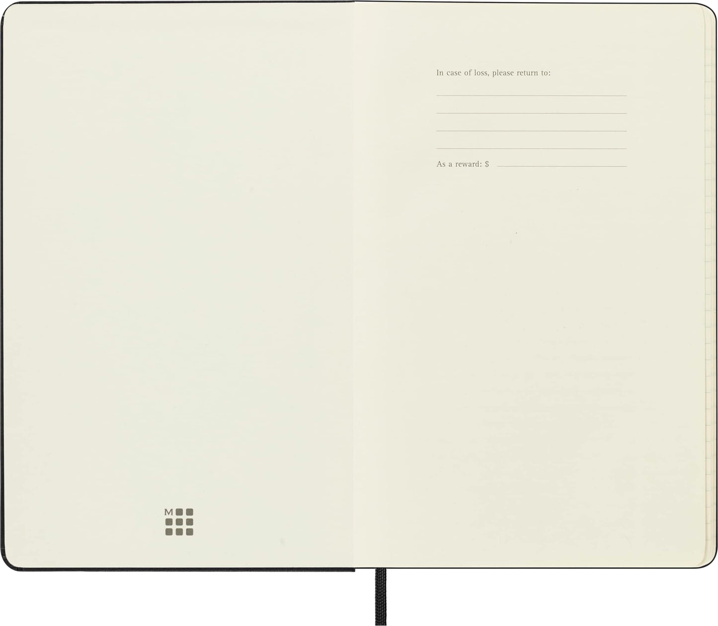 Moleskine Classic Notebook, Large, Ruled, Black, Hard Cover (5 x 8.25) - Medaid International